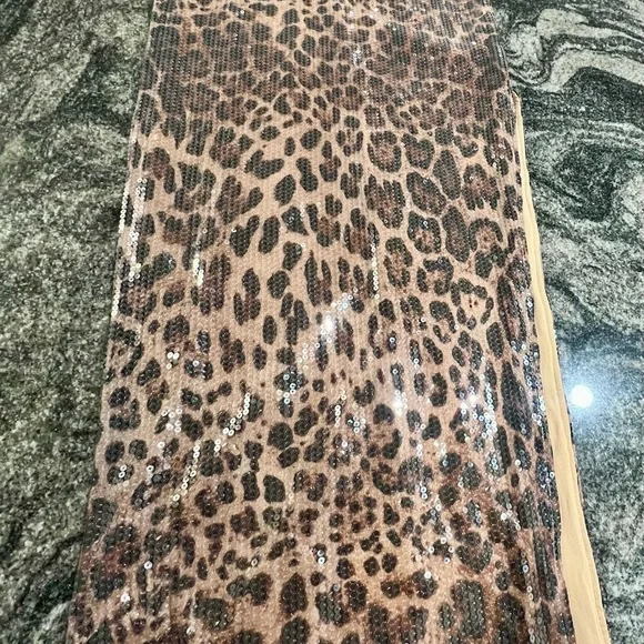 Meshki Sequin Animal Print Dress - Picture 3 of 7
